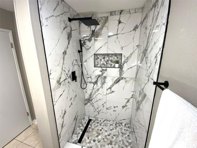 1332 Burmeister Rd, Fort Worth, TX 76134 - full bath with a marble finish shower and tile patterned flooring
