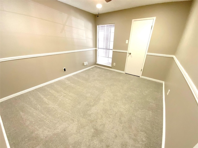 1332 Burmeister Rd, Fort Worth, TX 76134 - carpeted empty room featuring baseboards and ceiling fan