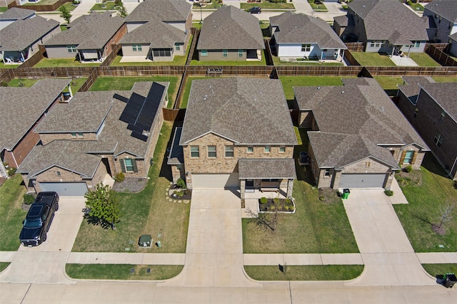 birds eye view of property featuring a residential view