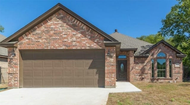 2024 Castleberry Cut-Off Rd, Fort Worth, TX 76114 - single story home with brick siding, concrete driveway, and a garage