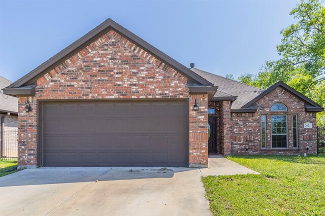2024 Castleberry Cut-Off Rd, Fort Worth, TX 76114 - ranch-style house with driveway, brick siding, and a garage