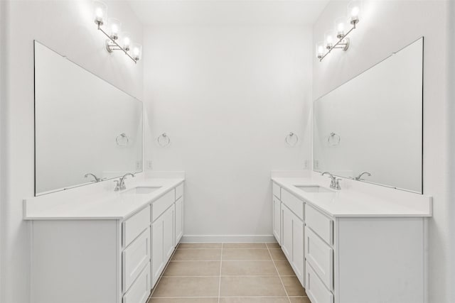 4516 Rustic Ridge Dr, Mckinney, TX 75071 - bathroom featuring vanity and tile patterned flooring