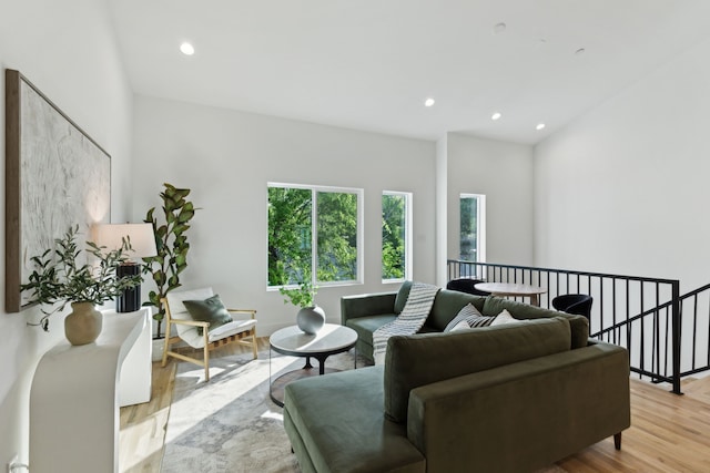 2142 Lovedale Ave Unit 101, Dallas, TX 75235 - living room featuring recessed lighting and light wood-style flooring