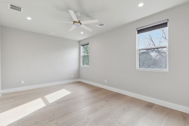2228 Wycliff Ave, Dallas, TX 75219 - unfurnished room with light wood-type flooring, baseboards, and visible vents