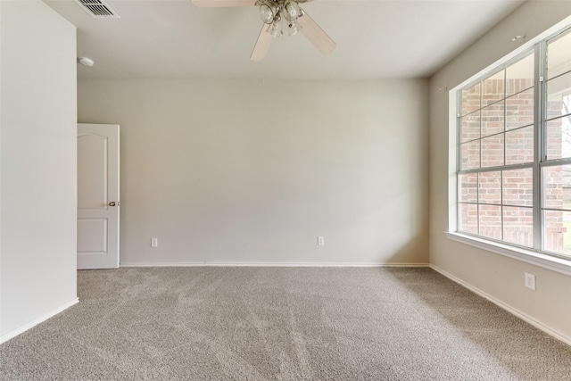 119 Valen Dr, Fate, TX 75189 - carpeted empty room featuring baseboards, ceiling fan, and visible vents