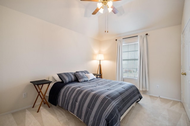 104 Cambridge Ct, Heath, TX 75032 - bedroom featuring light carpet, baseboards, and a ceiling fan