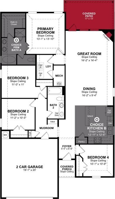 5401 Overbrook Dr, Denton, TX 76207 - floor plan