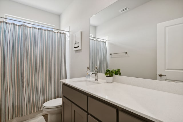 14520 Caelum Dr, Haslet, TX 76052 - bathroom featuring vanity, toilet, and a shower with shower curtain