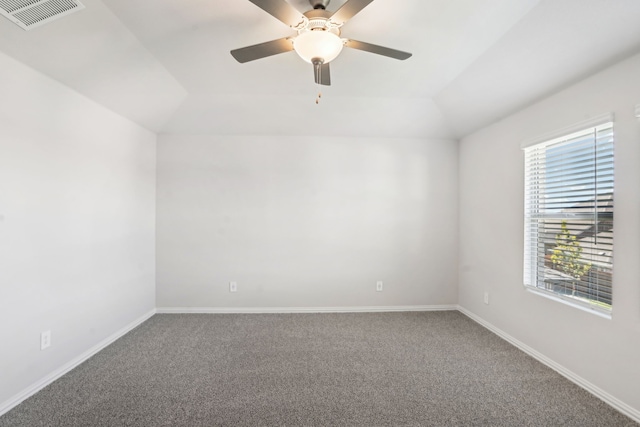 3910 Walmer Way, Princeton, TX 75071 - carpeted empty room featuring lofted ceiling, a ceiling fan, and baseboards