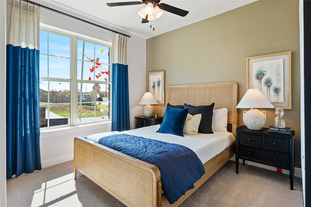 216 Freedom Trl, Forney, TX 75126 - carpeted bedroom with baseboards and a ceiling fan