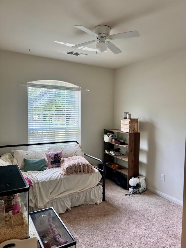 412 Lake St, Red Oak, TX 75154 - bedroom featuring carpet and ceiling fan