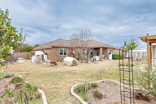 412 Lake St, Red Oak, TX 75154 - rear view of property with brick siding