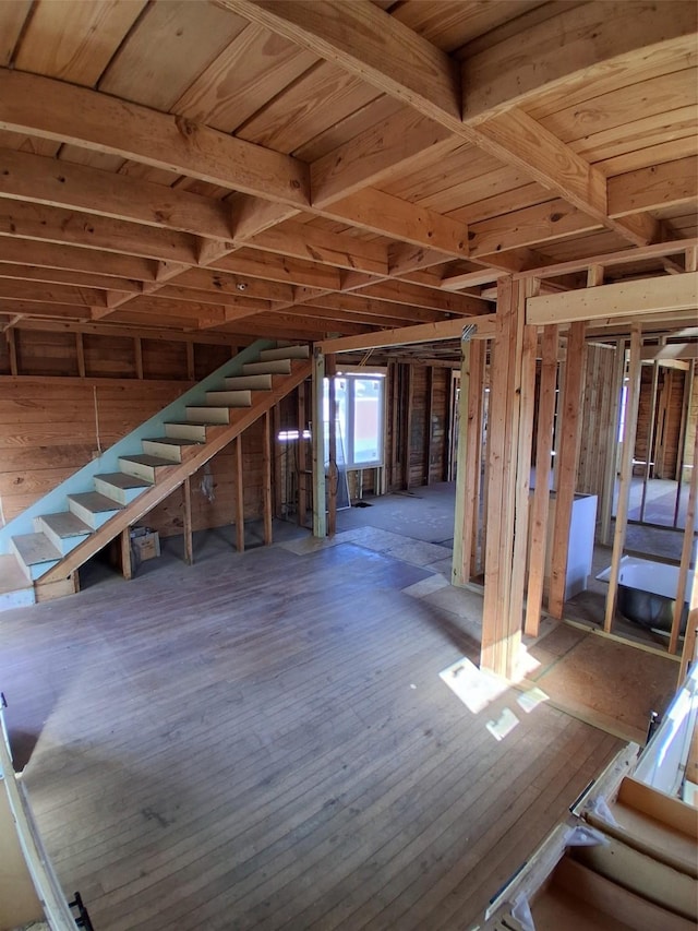 208 E 4th St, Coleman, TX 76834 - unfinished attic with stairway