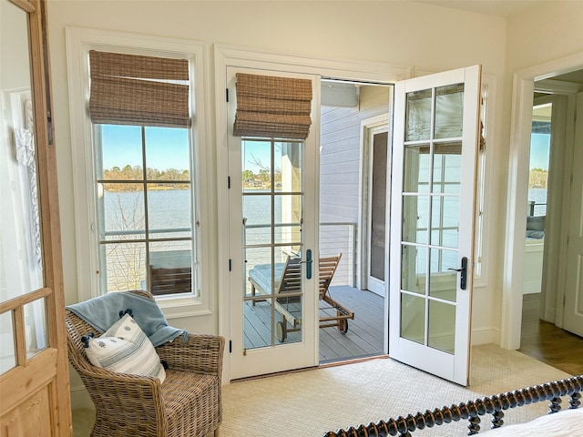 712 Camp Cypress Trl, Winnsboro, TX 75494 - doorway featuring a water view