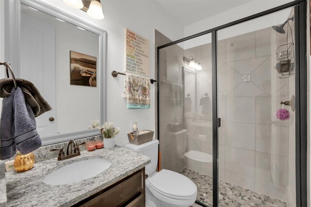4024 Alpine Rose Ct, Roanoke, TX 76262 - full bath with toilet, vanity, and a shower stall
