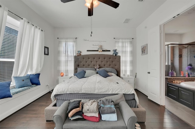 4024 Alpine Rose Ct, Roanoke, TX 76262 - bedroom with multiple windows, wood finished floors, and a sink