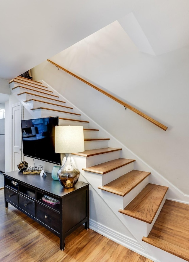 6345 Bordeaux Ave, Dallas, TX 75209 - stairway with wood finished floors