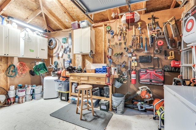 view of storage room