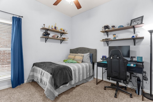 5604 Datewood Ln, Mckinney, TX 75071 - carpeted bedroom with baseboards and ceiling fan