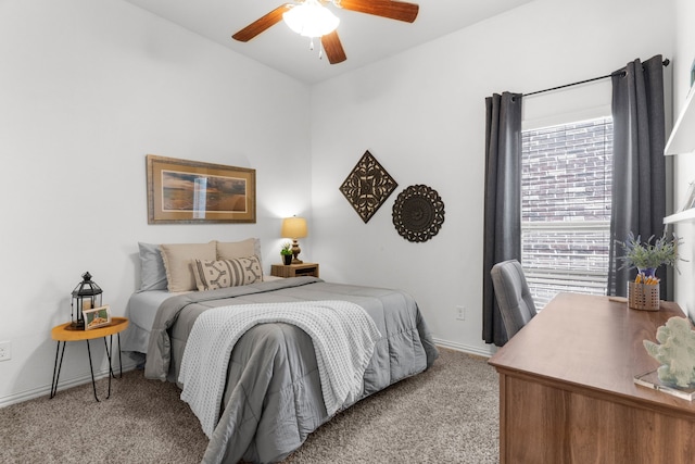 5604 Datewood Ln, Mckinney, TX 75071 - bedroom with light colored carpet, baseboards, an office area, ceiling fan, and vaulted ceiling