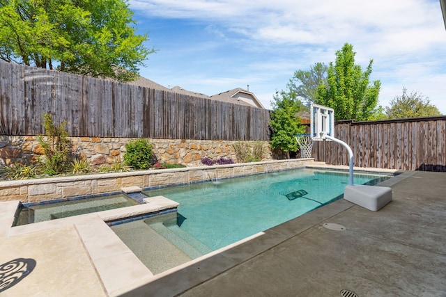 5604 Datewood Ln, Mckinney, TX 75071 - view of swimming pool with a fenced backyard and a patio area