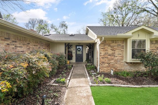 1 Cedar Bend Trl, Lucas, TX 75002 - entrance to property featuring brick siding and a shingled roof