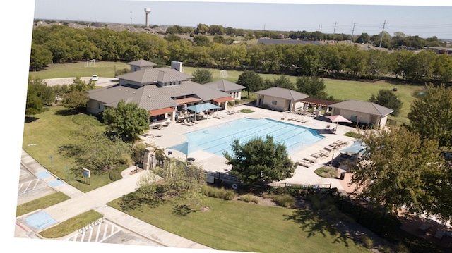 drone / aerial view