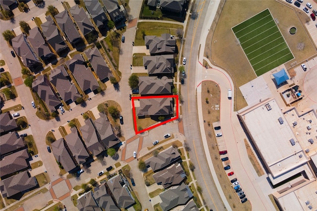 7501 Kickapoo Dr, Mckinney, TX 75070 - bird's eye view with a residential view