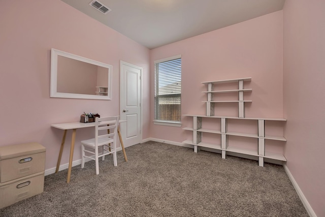 560 Camber St, Saginaw, TX 76131 - home office with baseboards, visible vents, and carpet floors