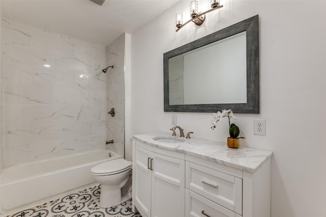 2823 Ingersoll St, Dallas, TX 75212 - full bath featuring toilet, vanity, and shower / bath combination