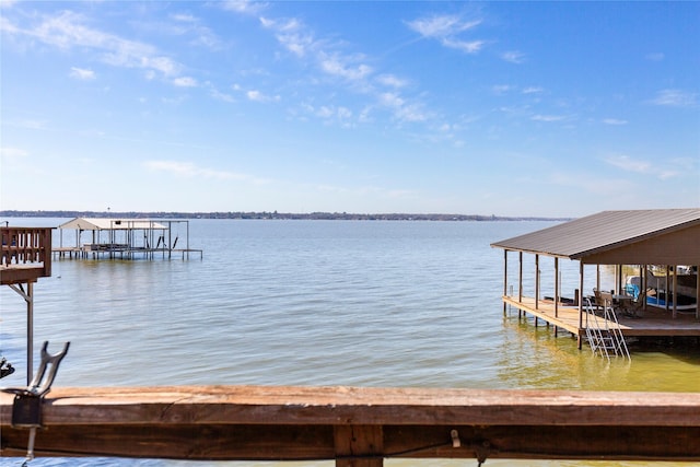 106 Gawayne Dr, Mabank, TX 75156 - dock area featuring a water view and boat lift