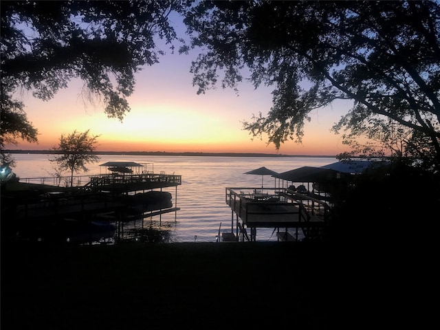 106 Gawayne Dr, Mabank, TX 75156 - view of dock featuring a water view