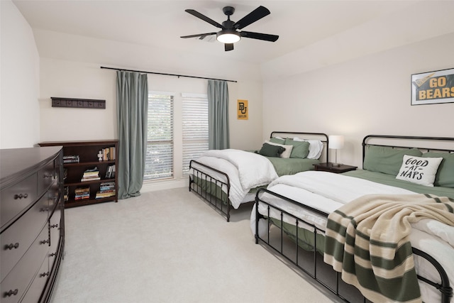 1715 San Jacinto Dr, Allen, TX 75013 - bedroom featuring light carpet and ceiling fan