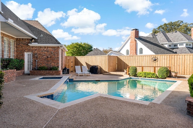 4580 Southgate Dr, Plano, TX 75024 - view of pool with a fenced backyard and a patio area