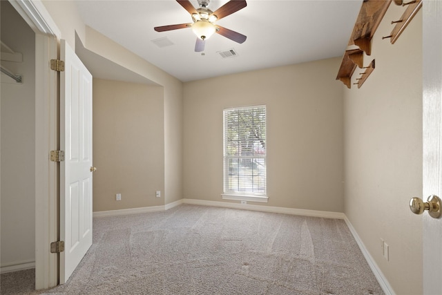 2411 Oak Shadow Ct, Arlington, TX 76017 - spare room with carpet flooring, ceiling fan, and baseboards