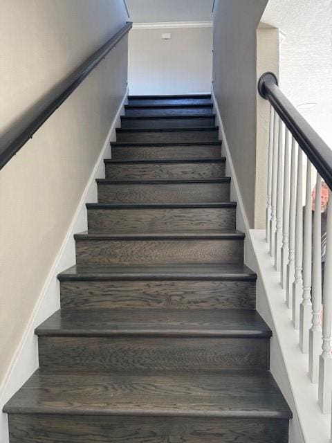 view of stairway