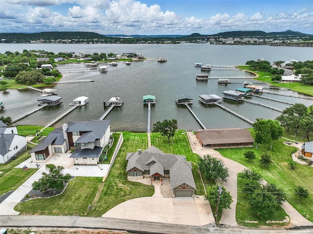 1011 Cardinal Cv, Graford, TX 76449 - drone / aerial view of a large body of water