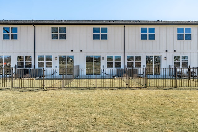 back of house featuring fence and a patio