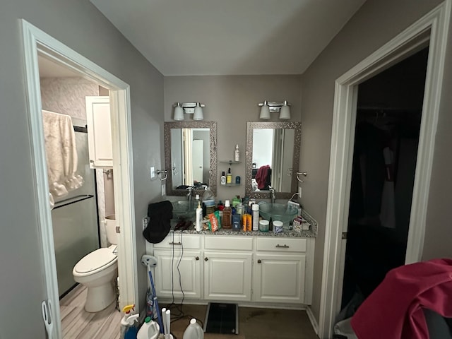 full bath featuring toilet and vanity