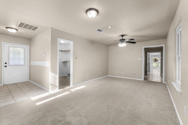 120 Southwinds Dr, Weatherford, TX 76087 - spare room with visible vents, baseboards, and a ceiling fan