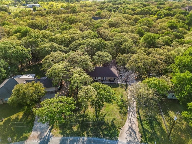 120 Southwinds Dr, Weatherford, TX 76087 - bird's eye view with a wooded view
