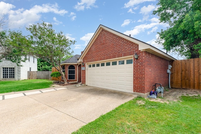 4315 Elgin Ct, Grand Prairie, TX 75052 - view of front of property featuring brick siding, concrete driveway, and a garage