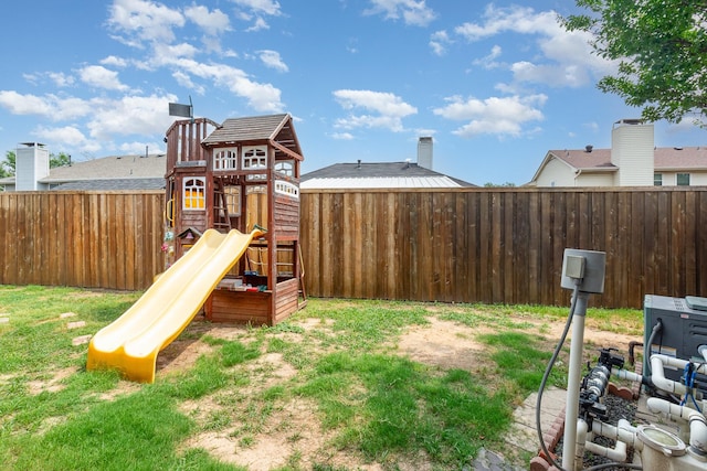 4315 Elgin Ct, Grand Prairie, TX 75052 - view of jungle gym with a fenced backyard