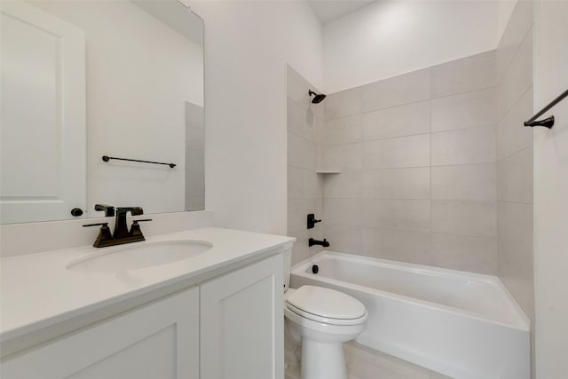814 Montrose Dr, Rockwall, TX 75087 - bathroom with toilet, vanity, and  shower combination