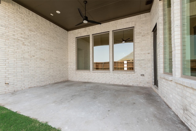 814 Montrose Dr, Rockwall, TX 75087 - view of patio / terrace featuring ceiling fan