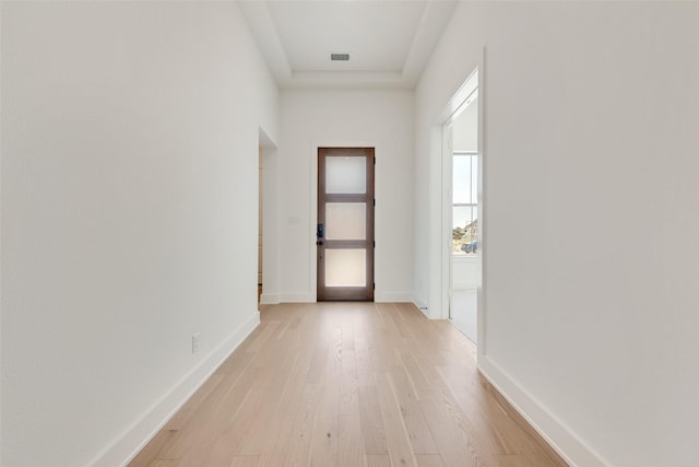 814 Montrose Dr, Rockwall, TX 75087 - hallway with light wood-style flooring and baseboards