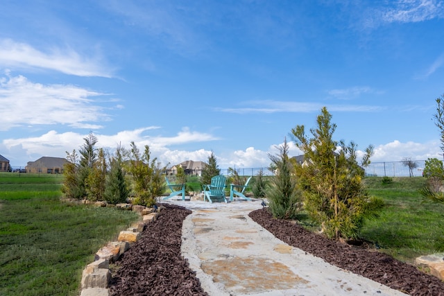 surrounding community featuring fence