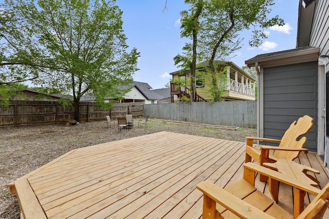 4131 Odessa St, Dallas, TX 75212 - deck featuring a fenced backyard