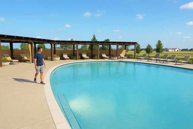 1601 Moss Trail Ct, Argyle, TX 76226 - outdoor pool with a patio