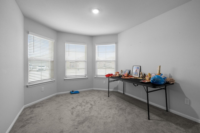 16617 Porterfield Ln, Justin, TX 76247 - office featuring carpet flooring, healthy amount of natural light, and baseboards